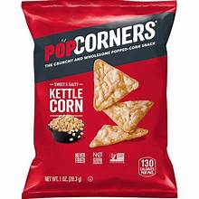 Popcorners Kettle Corn XVL 1.75oz. NP 12ct.