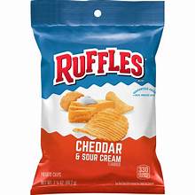 Ruffles Cheddar & Sour Cream XVL 2.125oz. NP 12ct.