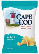 Cape Cod Sea Salt & Vinegar Potato Chips 2oz. NP 6ct.