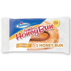 Hostess Glazed Jumbo Honey Bun Single Serve 4oz. 6ct.