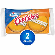 Hostess Orange Cupcakes Single Serve 3.38oz 6ct.