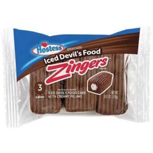 Hostess Chocolate Zingers Single Serve 3.81oz 6ct.